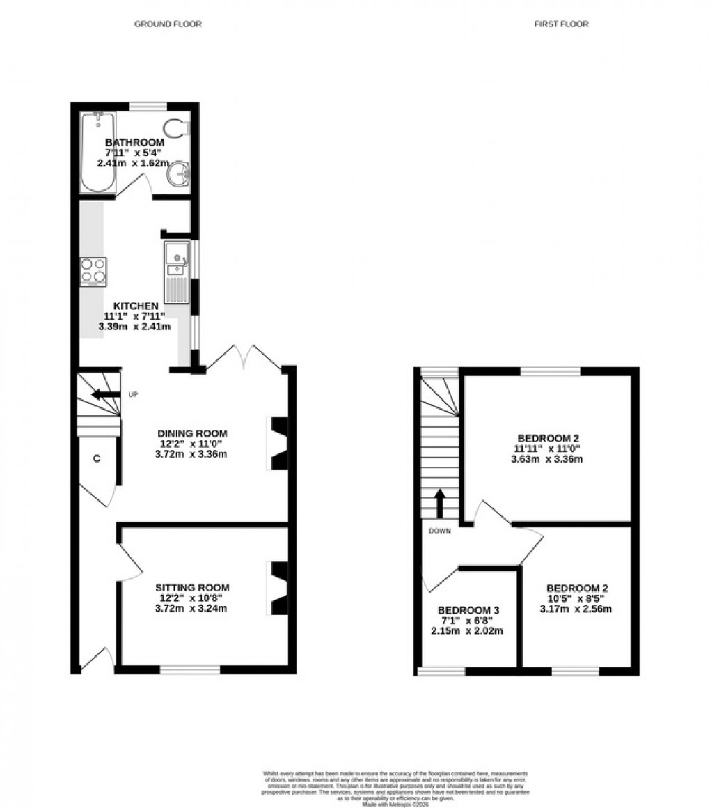 Floorplan for Beckery Road, Glastonbury