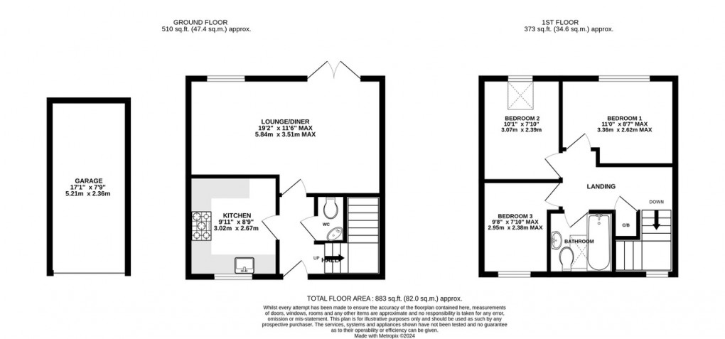 Floorplan for Old School Close, Ashcott