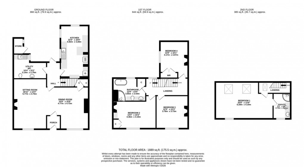 Floorplan for Southover, WELLS