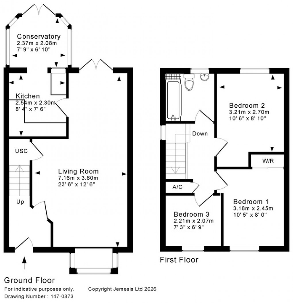 Floorplan for Beech Avenue, Shepton Mallet
