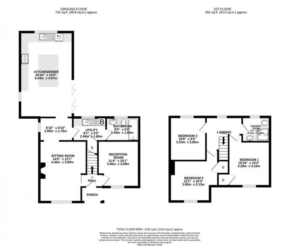 Floorplan for Lydford, Somerton