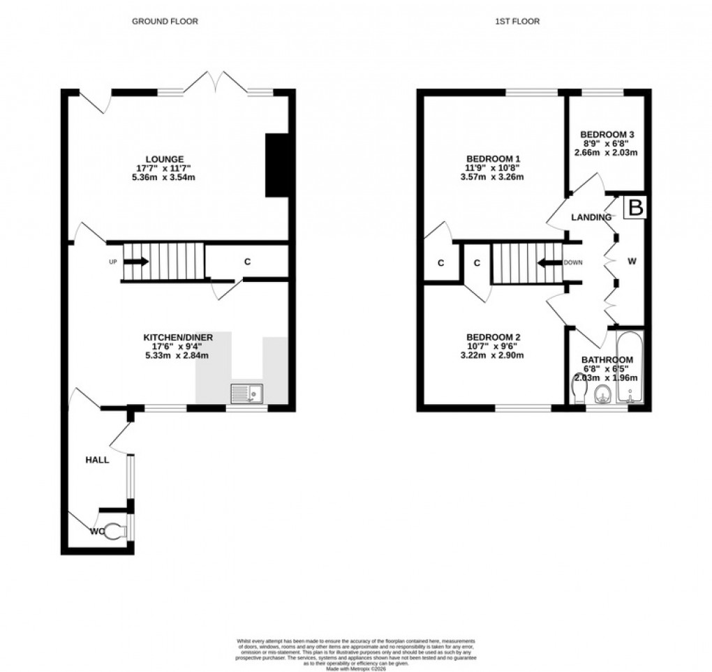 Floorplan for Paradise Road, Glastonbury