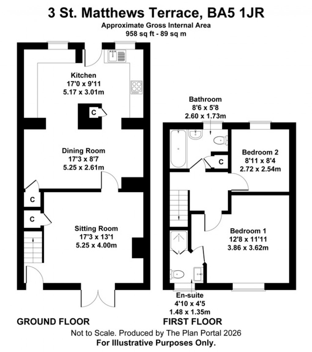 Floorplan for Wookey, Near Wells
