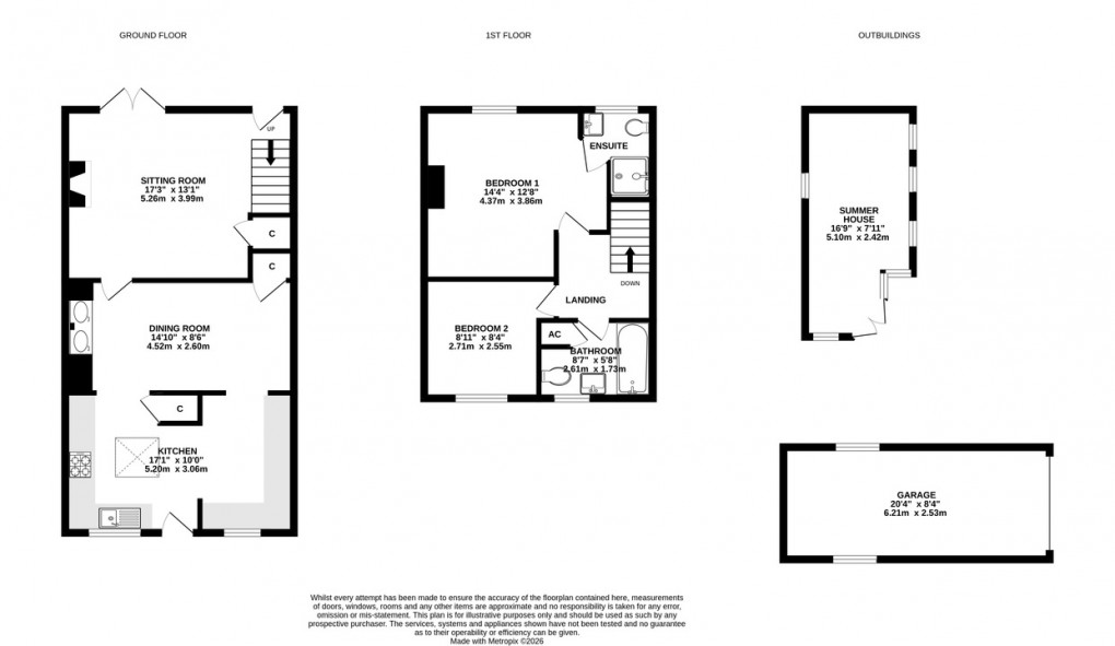 Floorplan for Wookey, Near Wells
