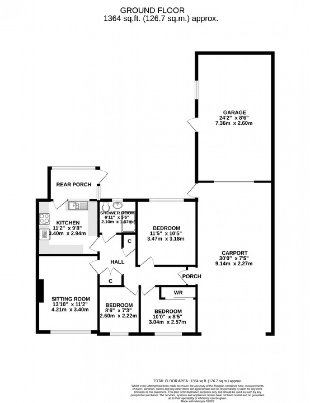 Floorplan for Oakfield Road, Street