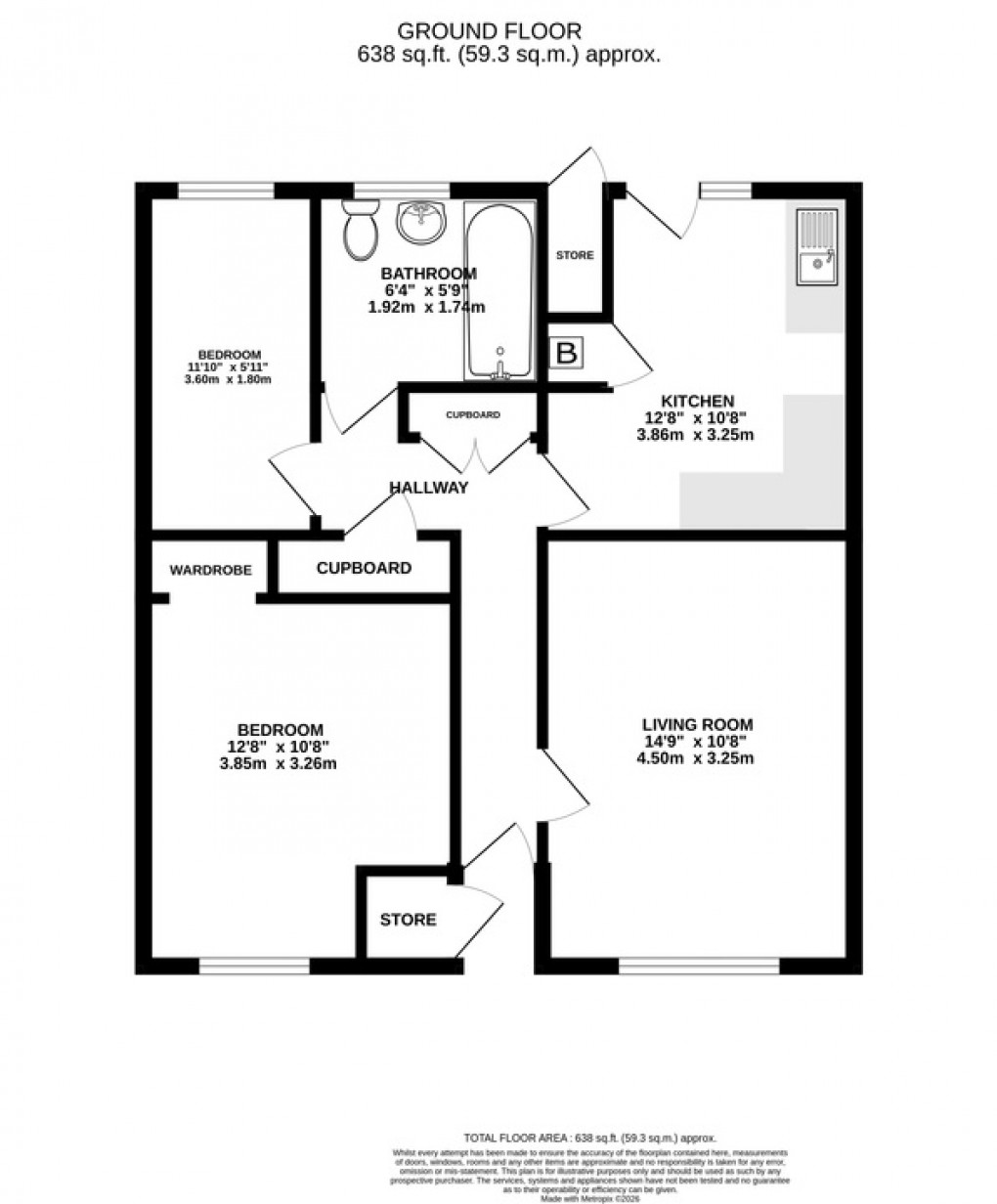 Floorplan for West Park, Castle Cary