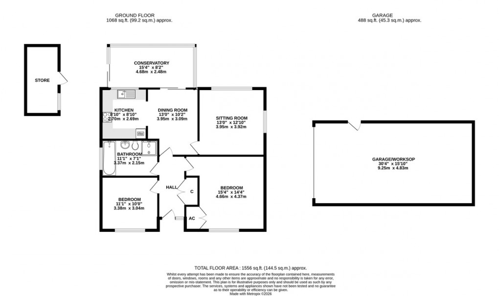 Floorplan for South Street, Walton