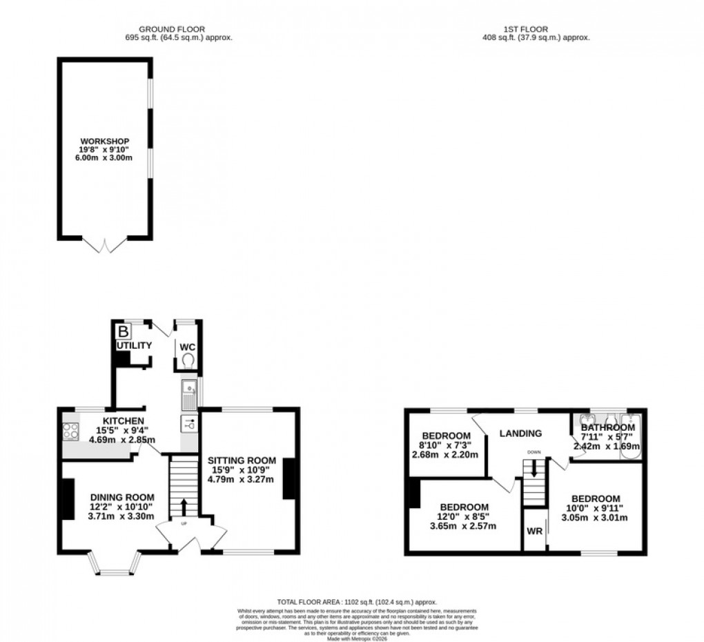 Floorplan for Park Close, Street