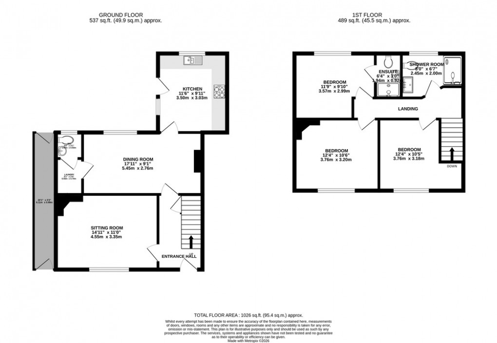 Floorplan for Kirkham Farmhouse, Somerton