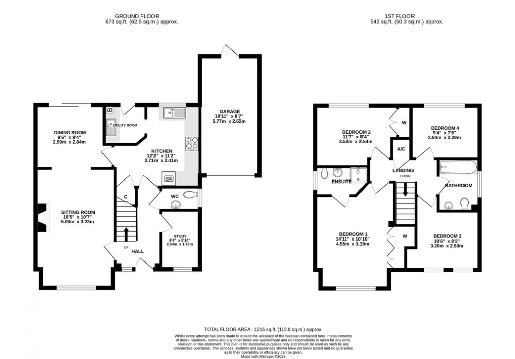 Floorplan for Smallmoor Chase, Walton