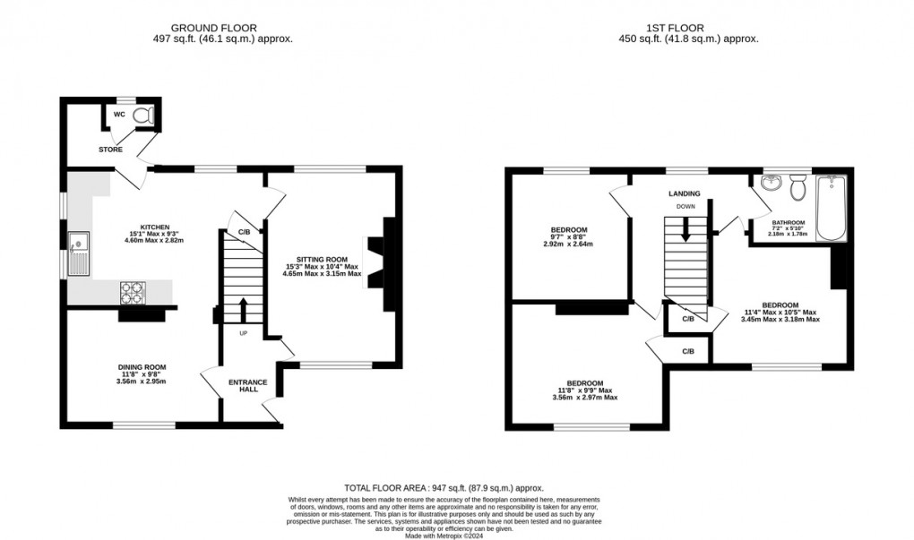 Floorplan for Ivythorn Road, Street