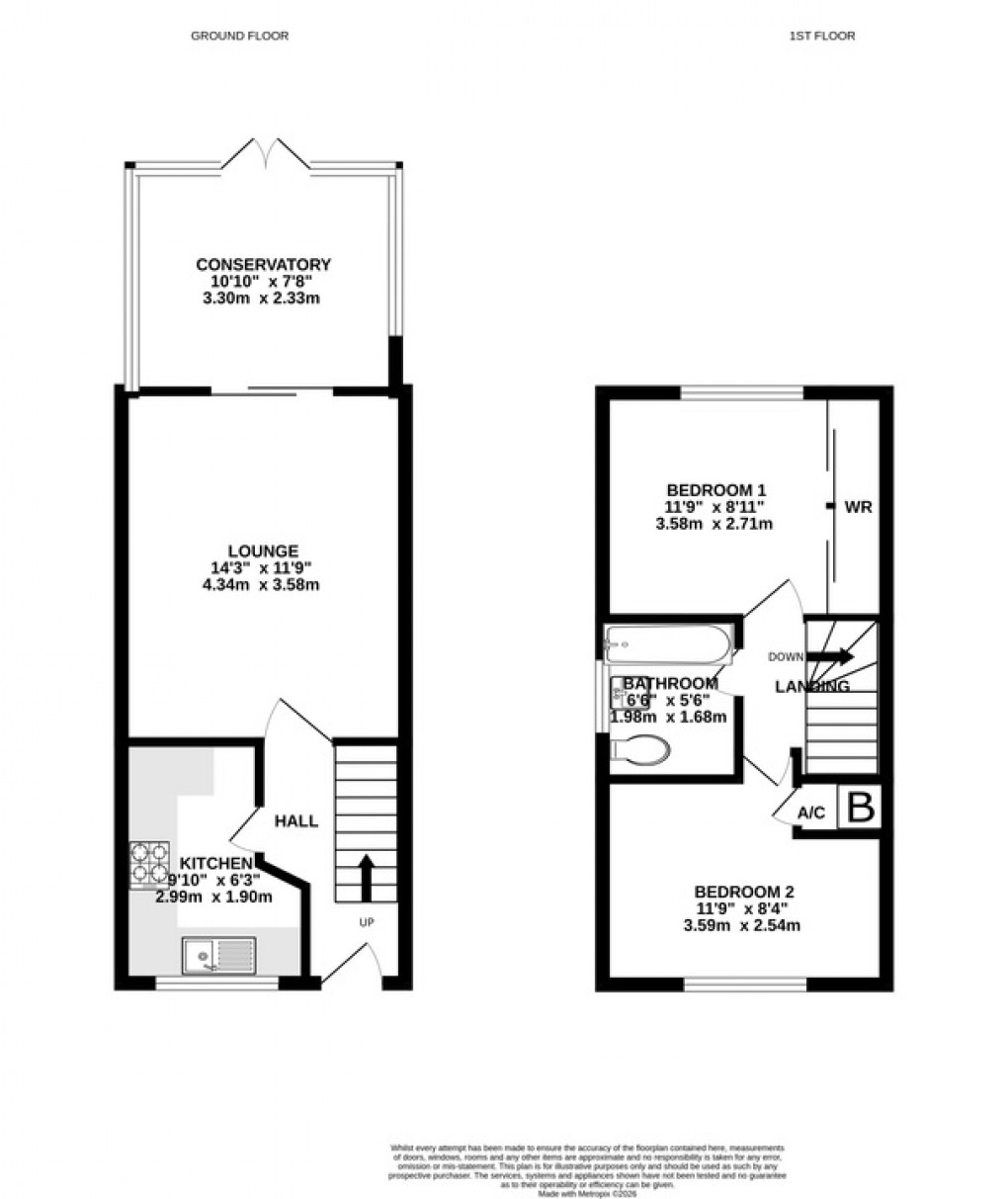 Floorplan for Moorland Road, Street