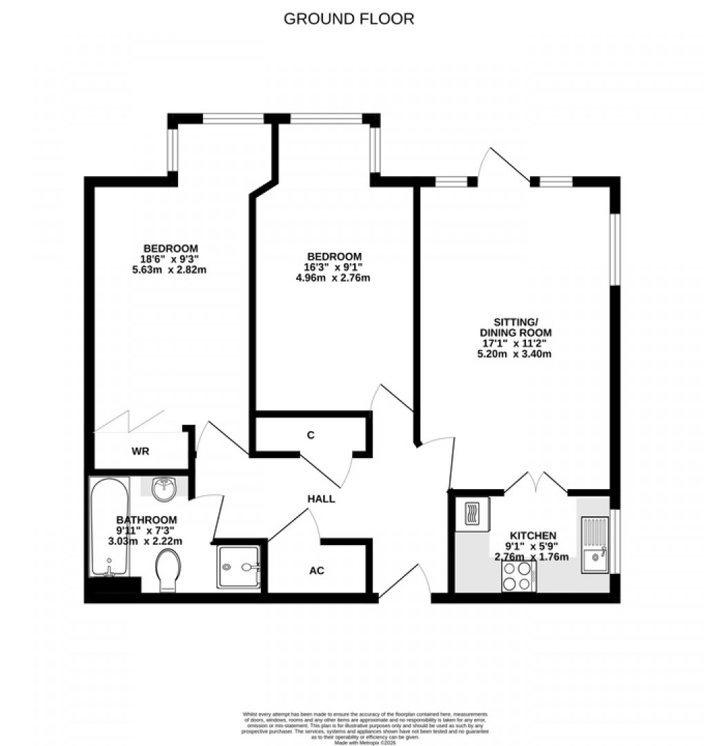 Floorplan for Tor View Court, Street