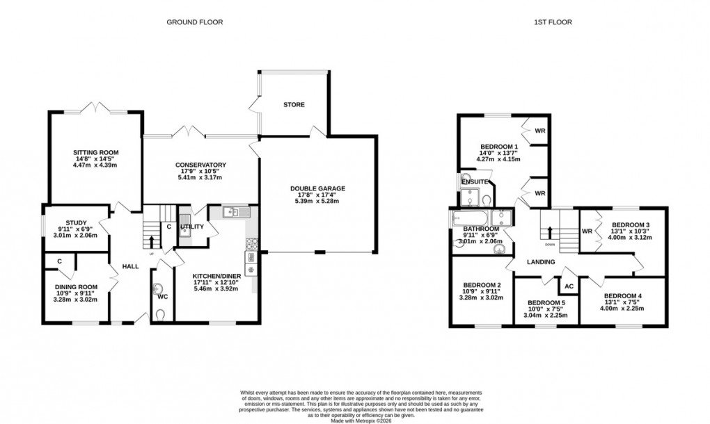 Floorplan for Old Mill Way, Wells