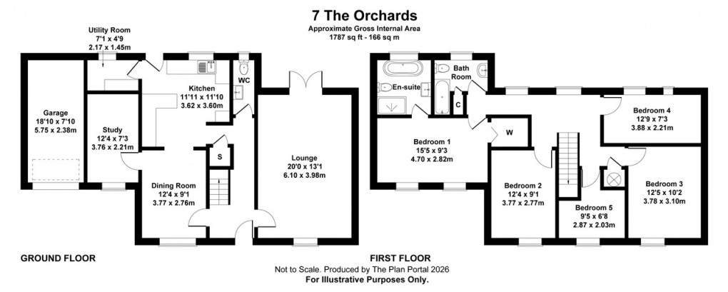 Floorplan for The Orchards, Meare