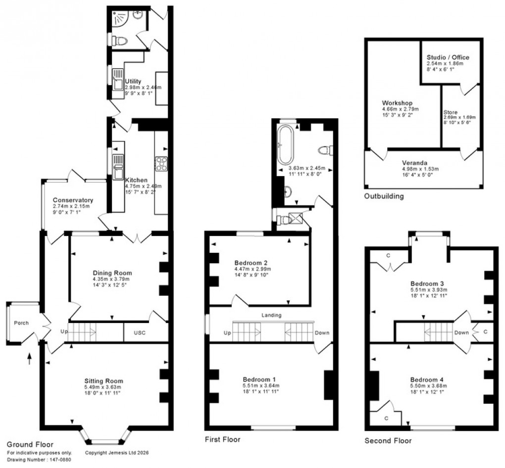 Floorplan for Close to the centre of Wells