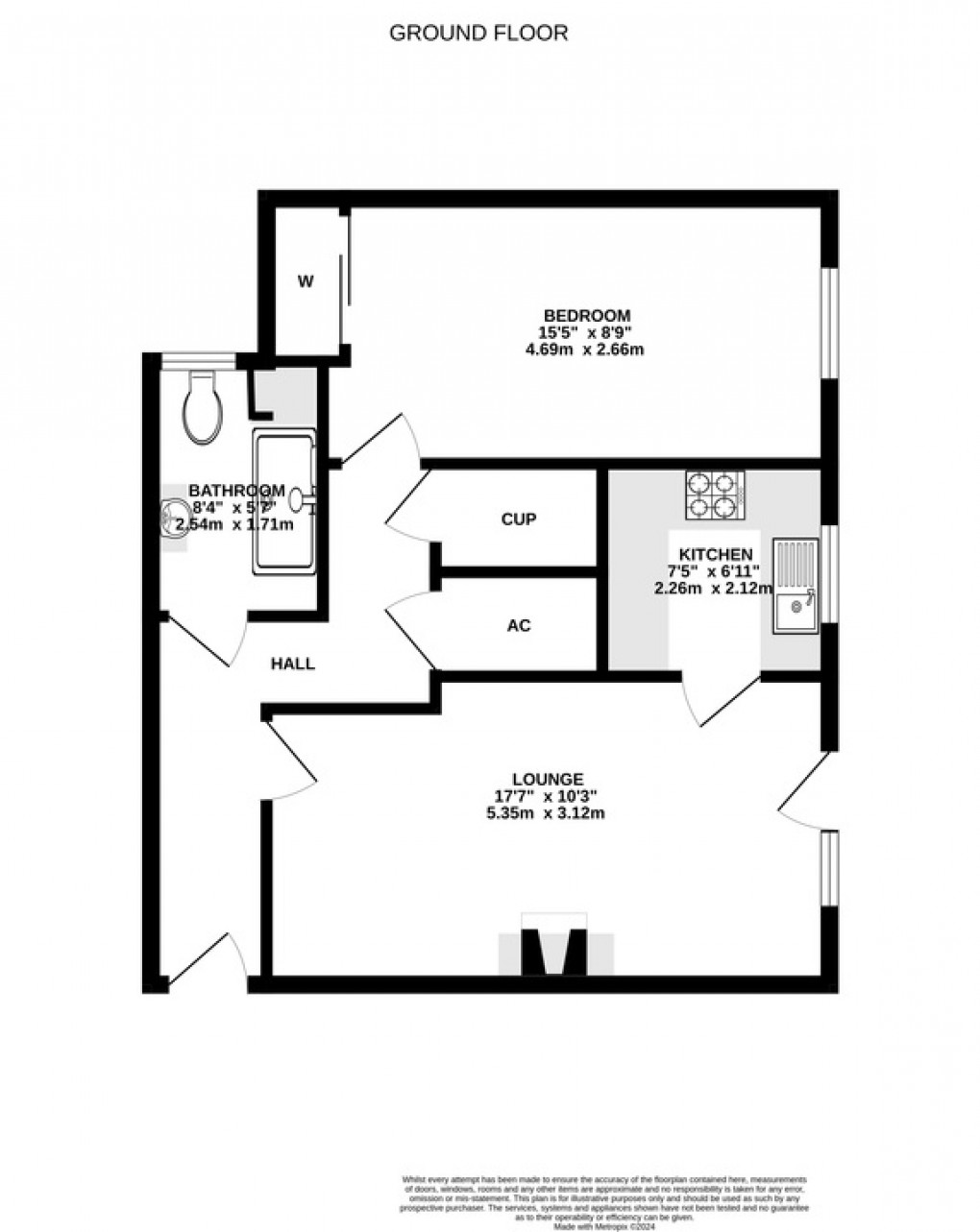 Floorplan for Cavendish Lodge, Glastonbury