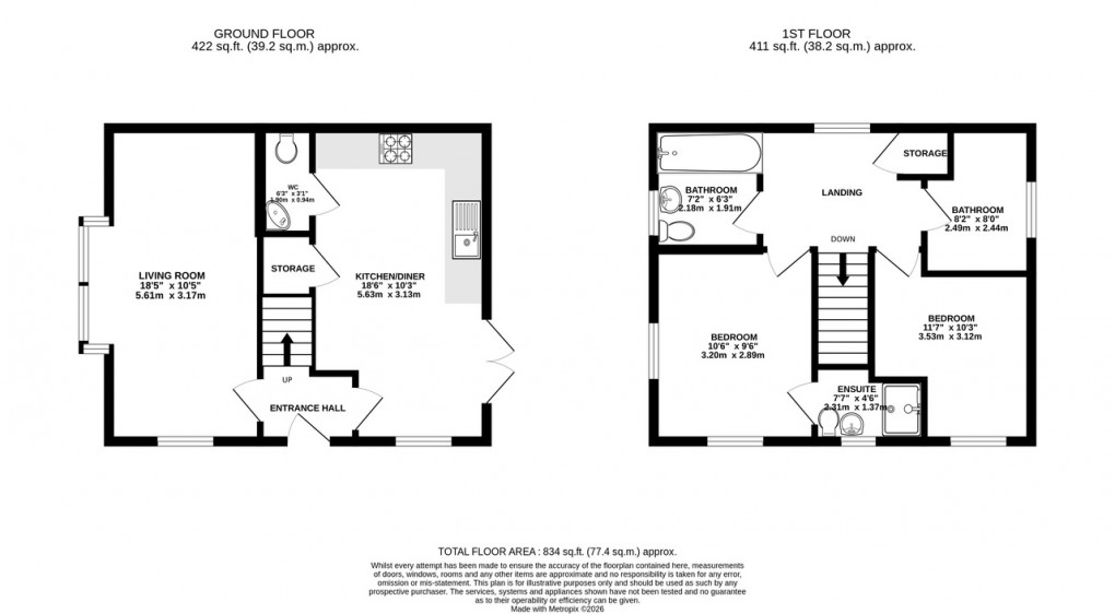 Floorplan for Lavender Lane, Somerton