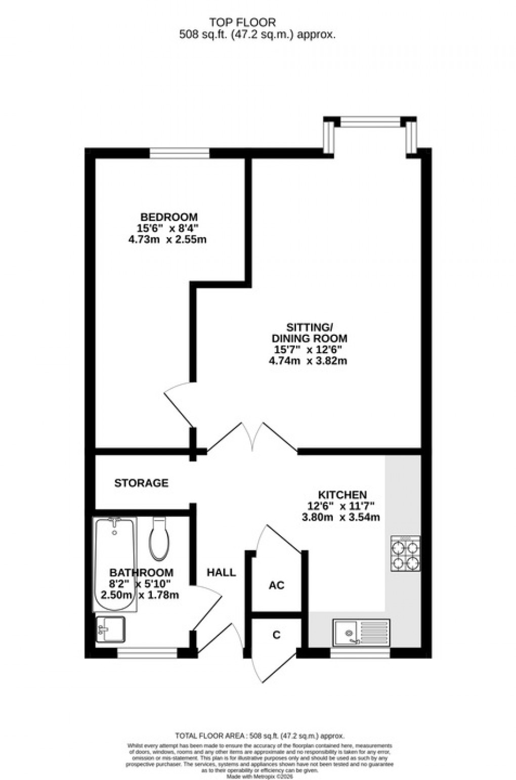 Floorplan for St Peters Terrace, Shepton Mallet