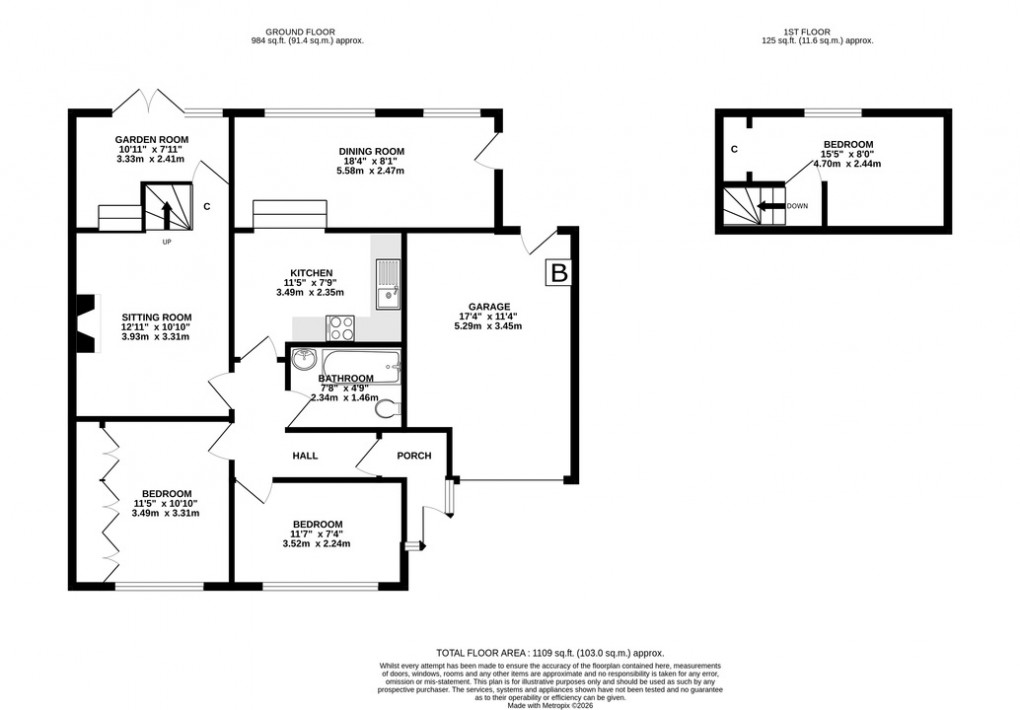 Floorplan for Hurmans Close, Ashcott