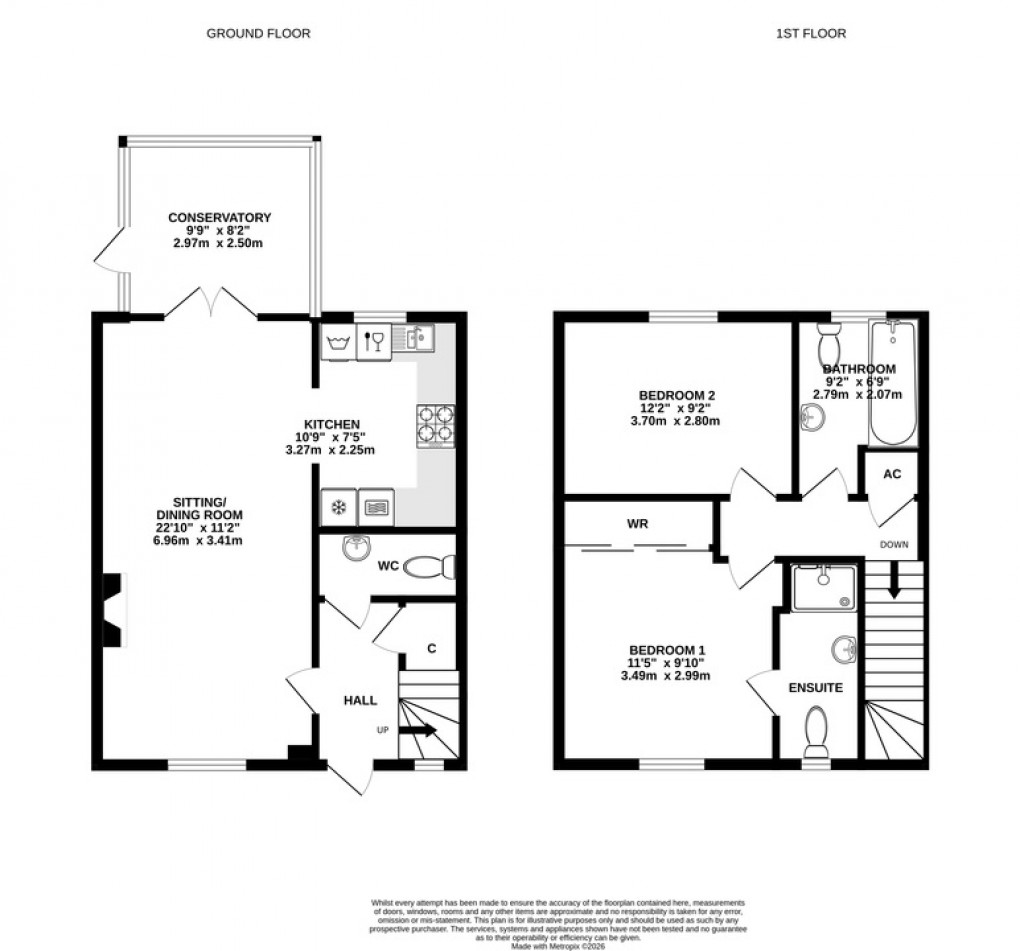 Floorplan for Lawrence Close, Somerton