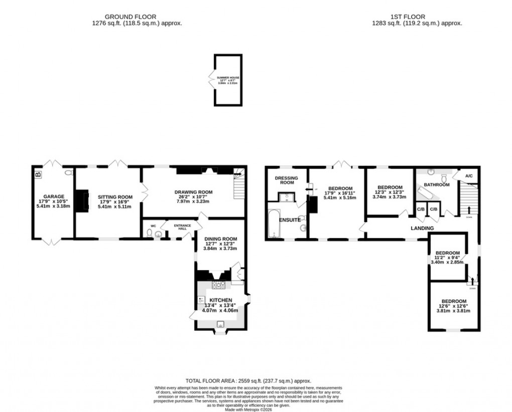 Floorplan for Manor Road, Cossington