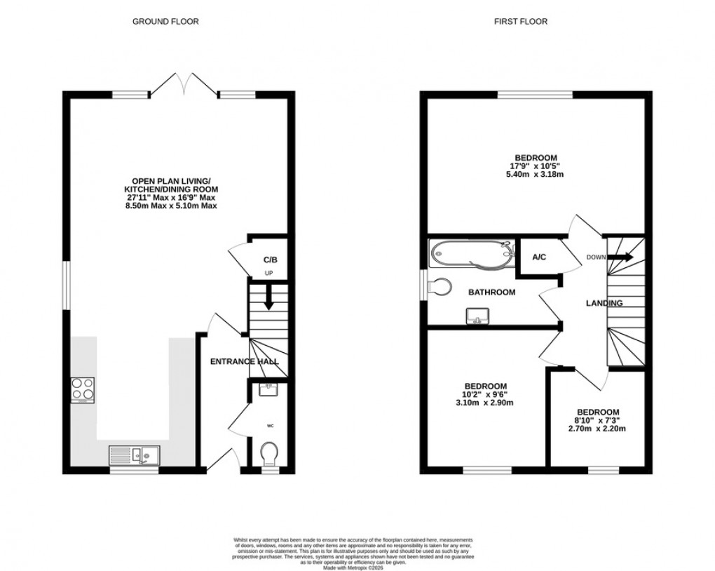 Floorplan for Playford Rise, Walton