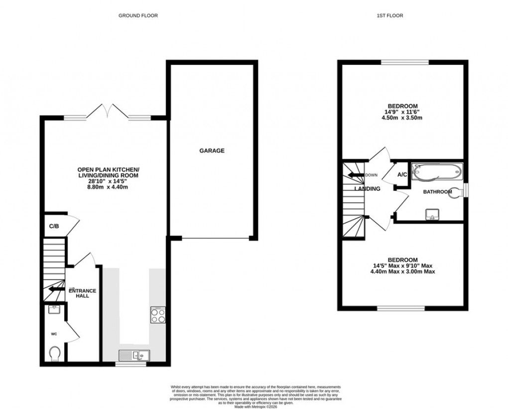 Floorplan for Playford Rise, Walton