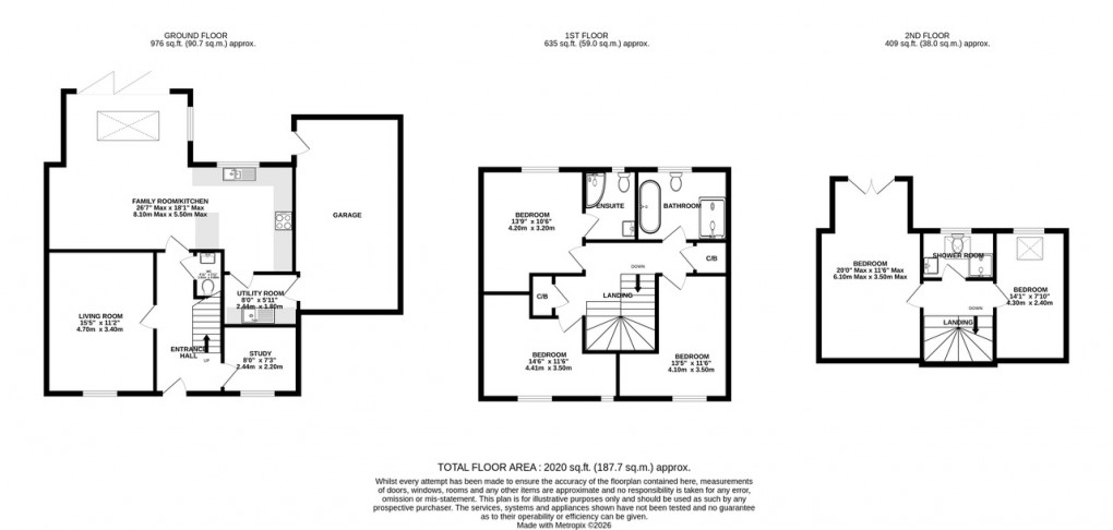 Floorplan for Playford Rise, Walton