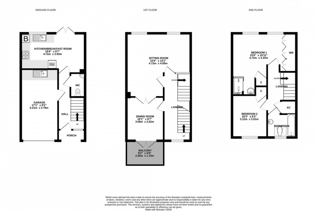 Floorplan for Carlton Mews, Wells