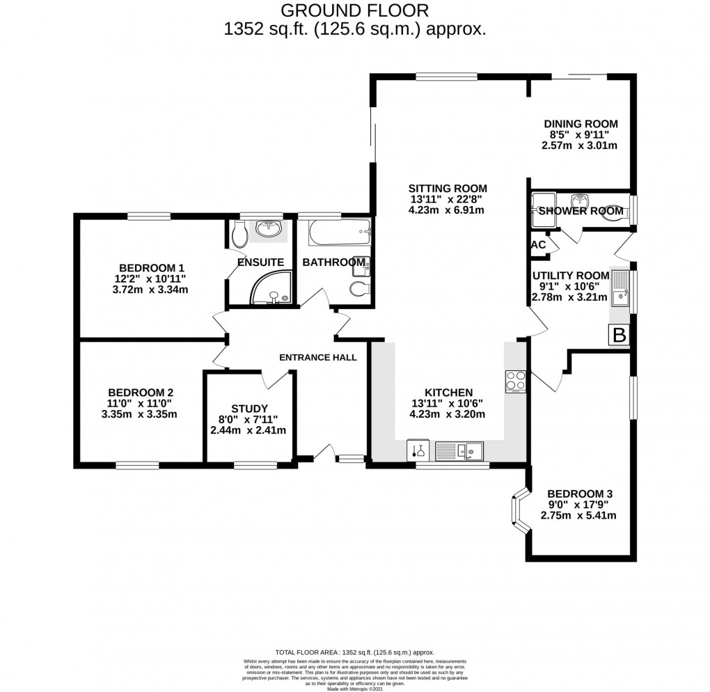 Floorplan for Kimberley Compton Street, COMPTON DUNDON, Somerset