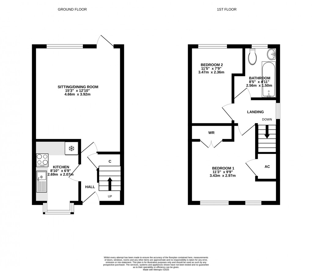 Floorplan for Stag Way, Glastonbury, Somerset