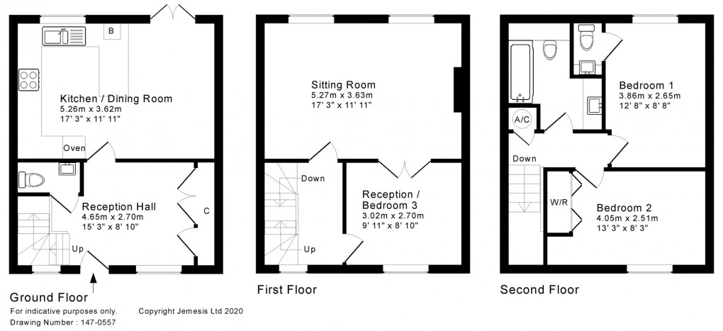 Floorplan for Carlton Mews, Wells, Somerset