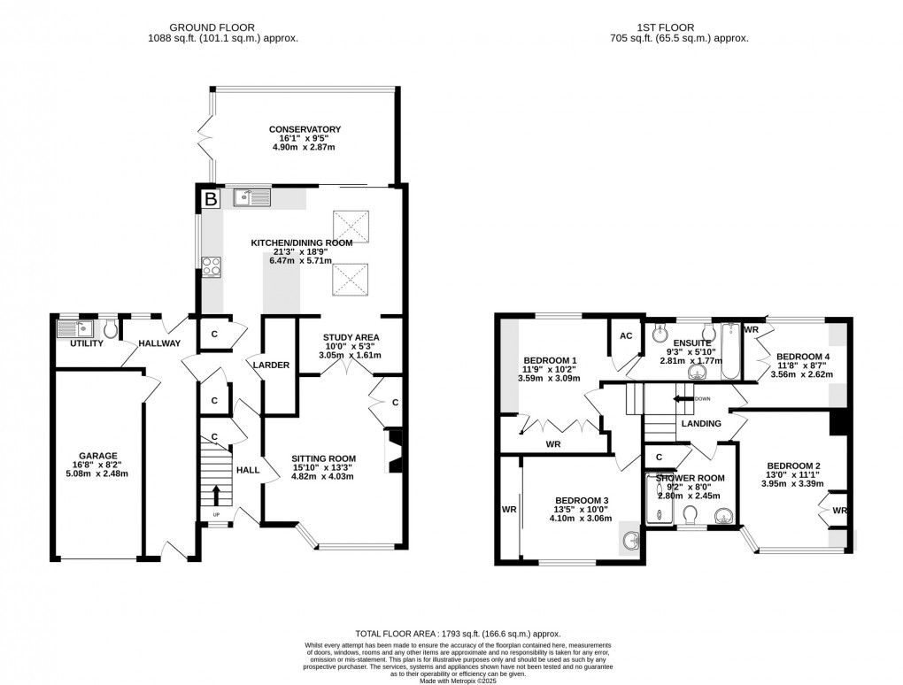 Floorplan for Wells Road, Glastonbury, Somerset