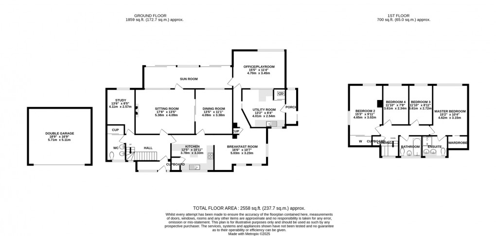 Floorplan for Stileway, Nr. Glastonbury