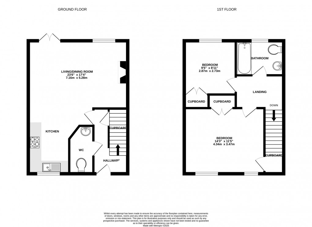 Floorplan for Oxenpill, Meare