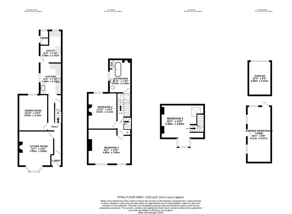 Floorplan for Benedict Street, Glastonbury