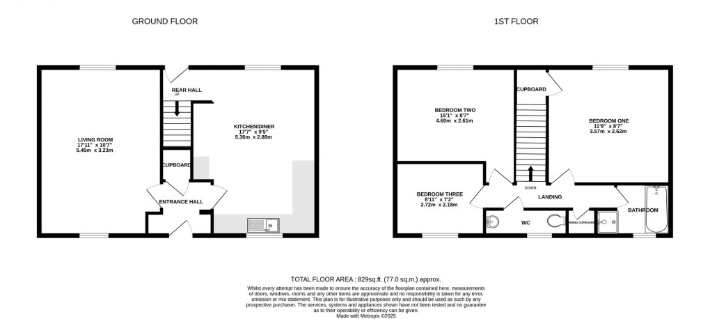 Floorplan for Moor View Close, Meare