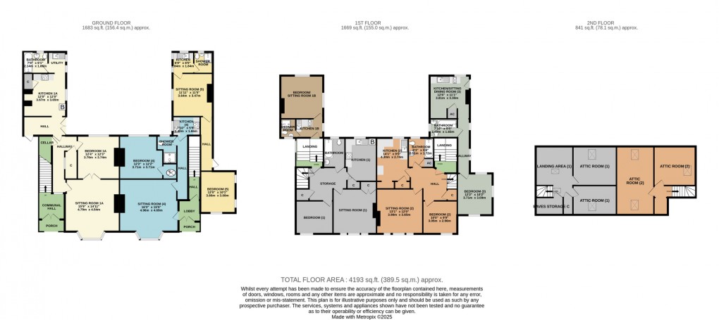 Floorplan for Chilkwell Street, Glastonbury, Somerset