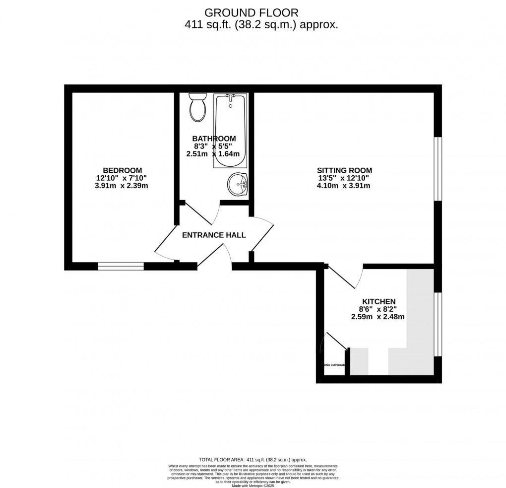 Floorplan for Northload Street, Glastonbury