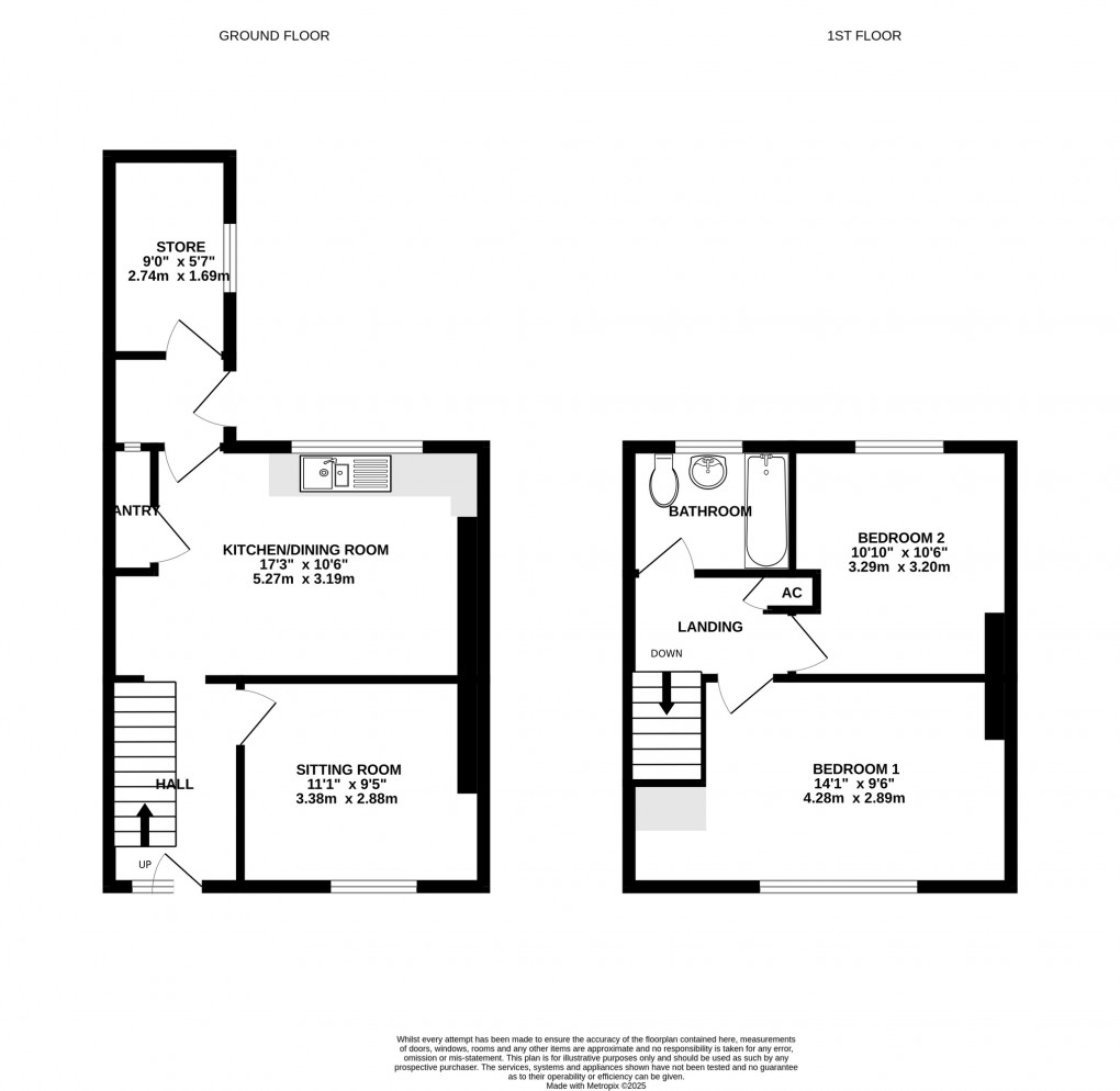 Floorplan for Whiting Road, Glastonbury, Somerset