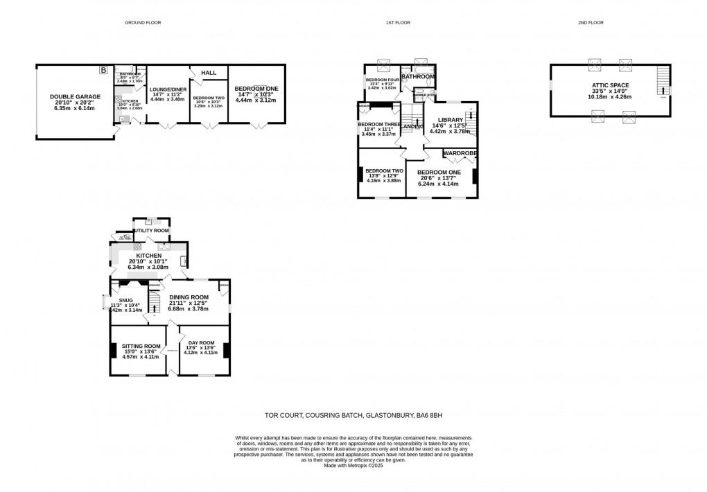 Floorplan for Tor Court, Coursing Batch, Glastonbury