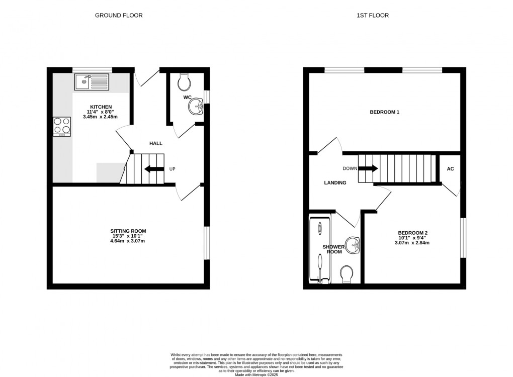 Floorplan for Mayfield Close, Glastonbury, Somerset