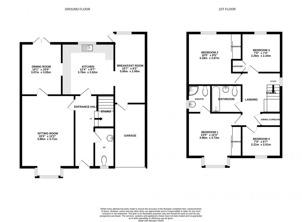 Floorplan for Downs Orchard, Meare