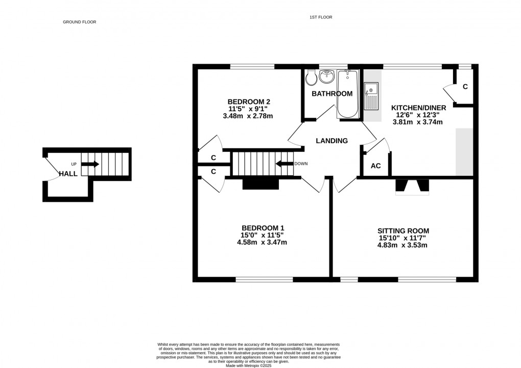 Floorplan for Tor View Avenue, Glastonbury, Somerset