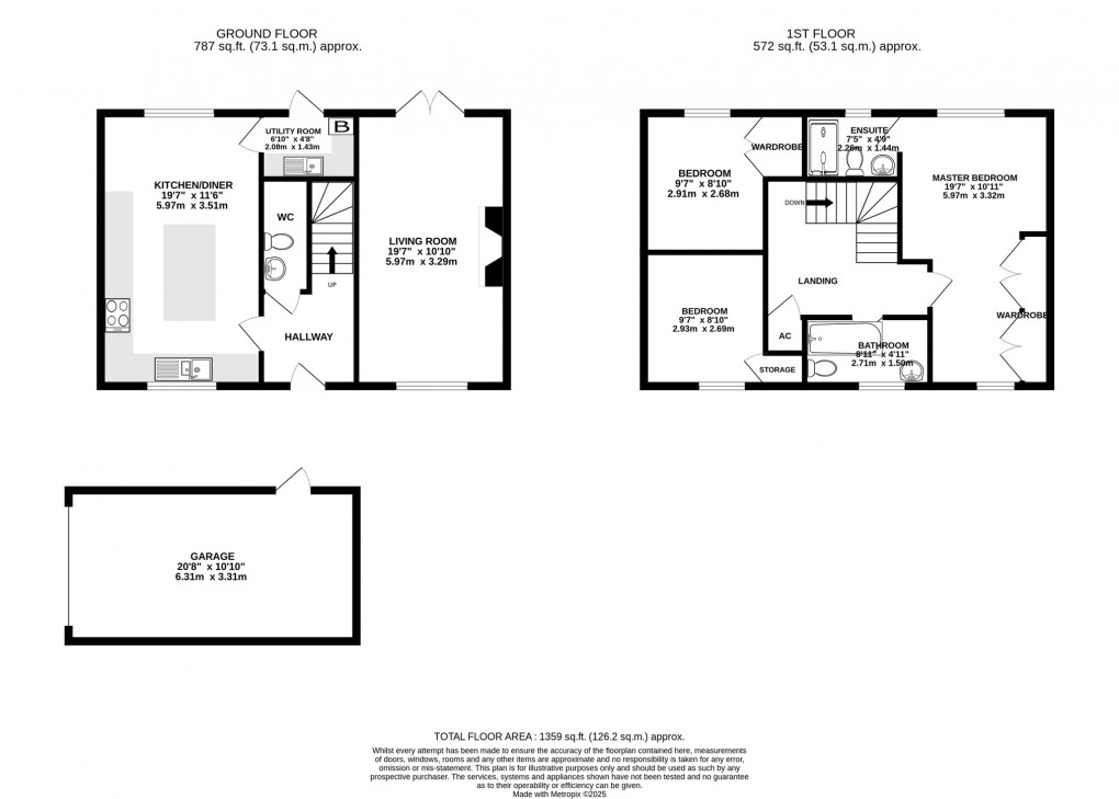 Floorplan for Masters Court, Kingsdon