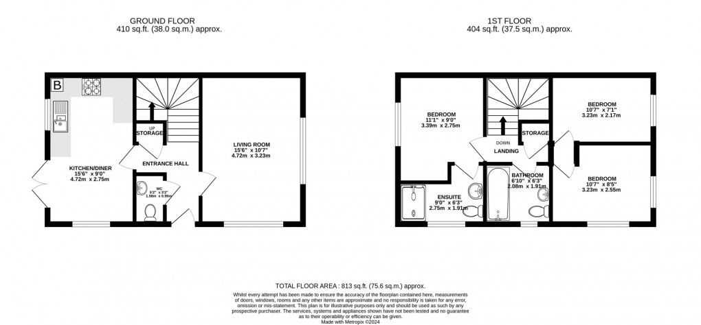 Floorplan for Maple Drive, Somerton