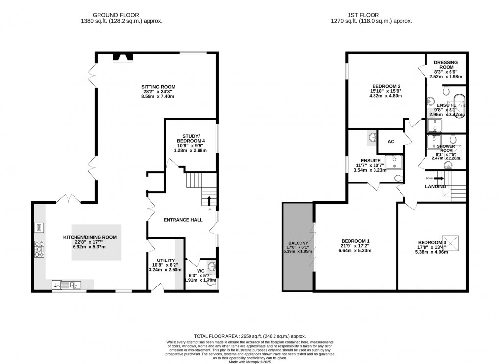 Floorplan for Behind Town Lane, Comton Dundon