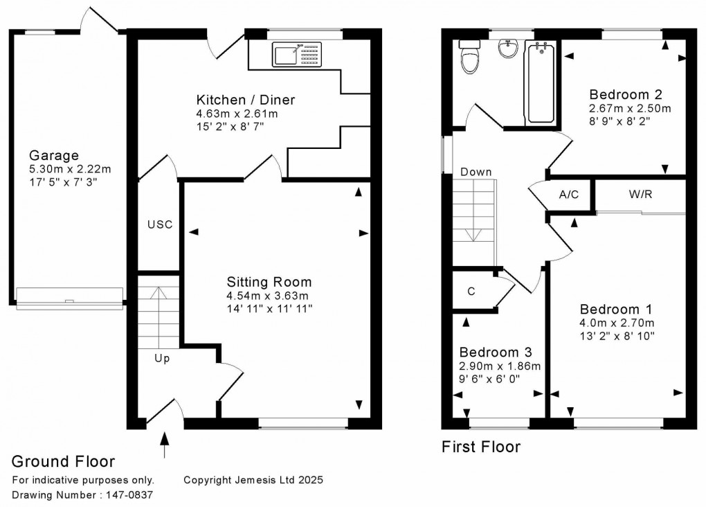 Floorplan for Bishopslea Close, Wells