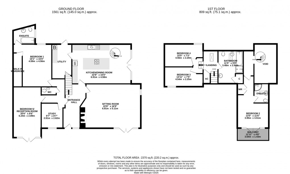 Floorplan for Poplar Farm, Easton